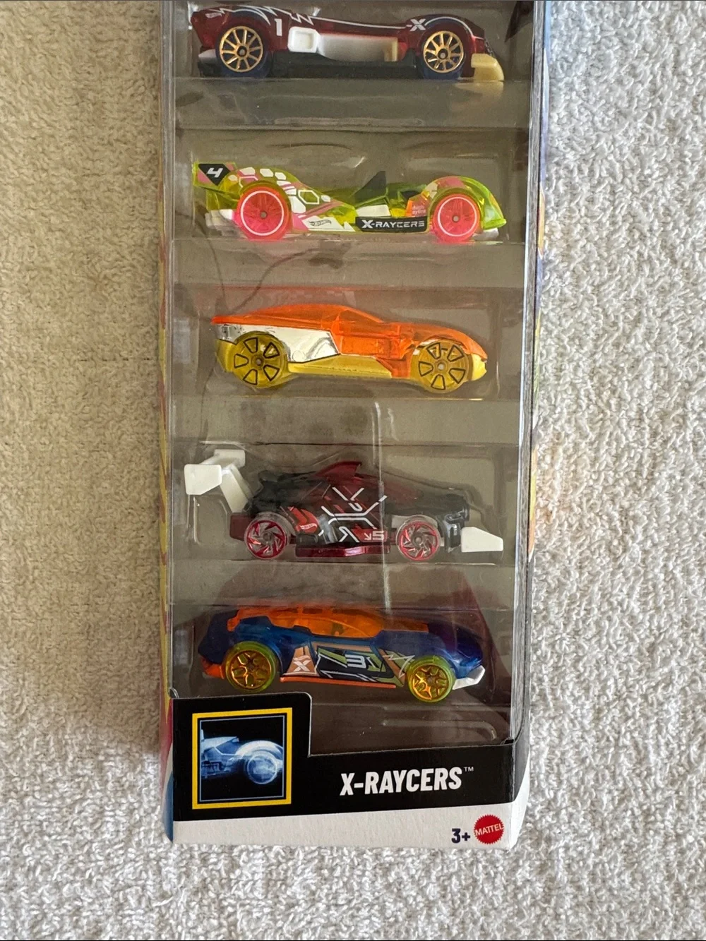 Hot Wheels X-Raycers 5 Pack Multicolor Kids Toy Cars